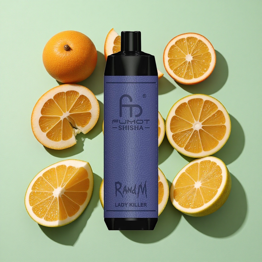 RandM Fumot Shisha 10000 Puffs Lady Killer Norge engros 18ml Fylt e-væske 0.5% Nikotin