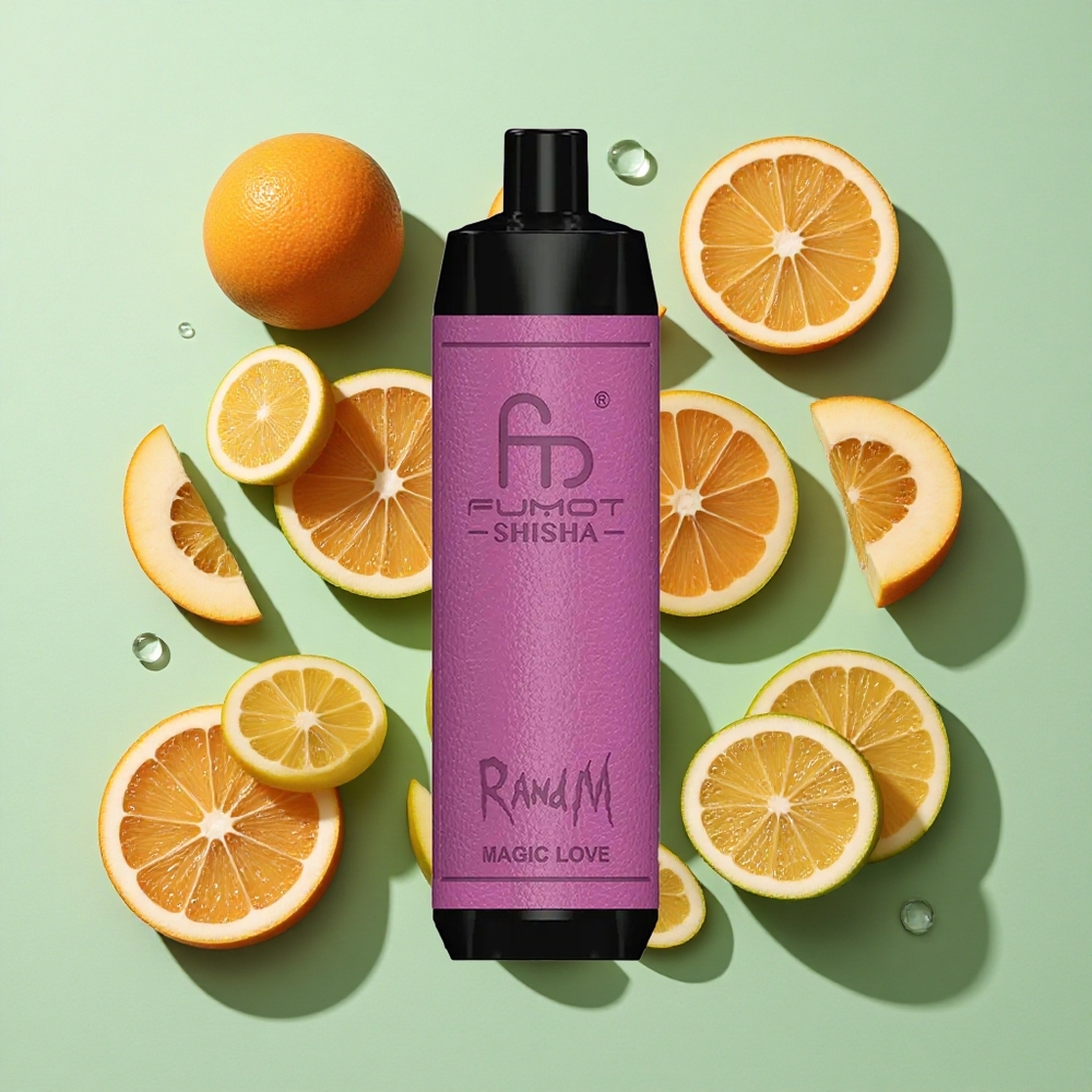 RandM Fumot Shisha 10000 Puffs Magisk Kjærlighet engros Norge LED-Indikator 18ml Fylt e-væske