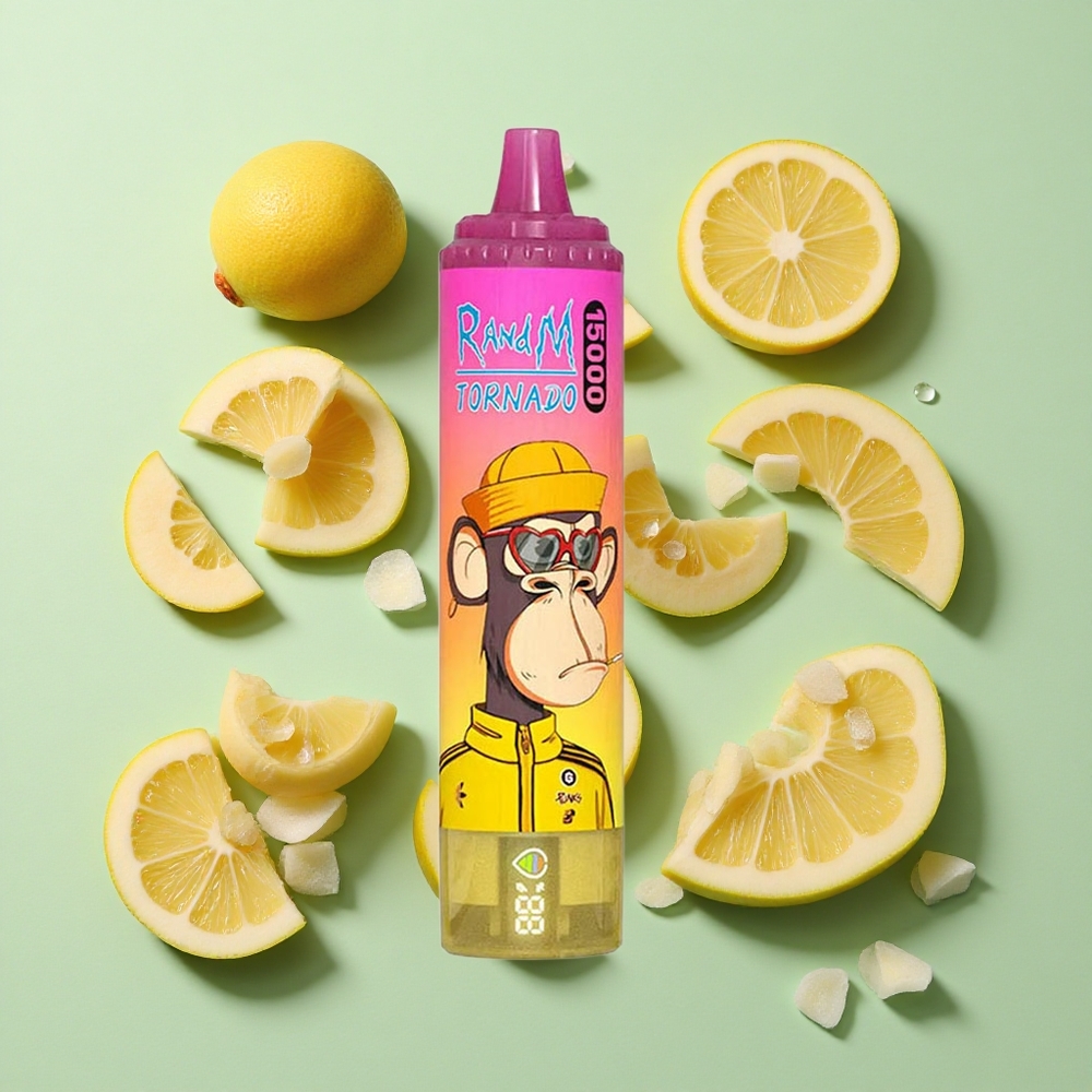 RandM Fumot Tornado 15000 Puffs Bananis Engros Norge 25ml LCD