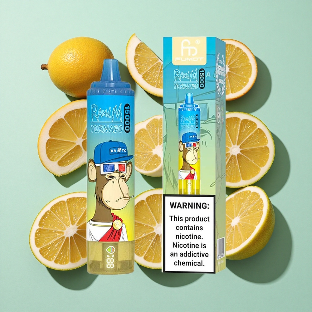 RandM Fumot Tornado 15000 Puffs Mr Blå engros Norge 25ml Type-C