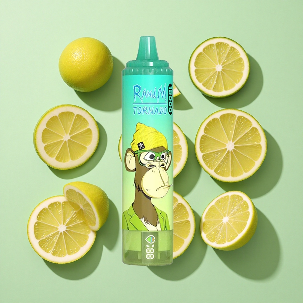 RandM Fumot Tornado 15000 Puffs Sitron Lime engros Norge 25ml LCD