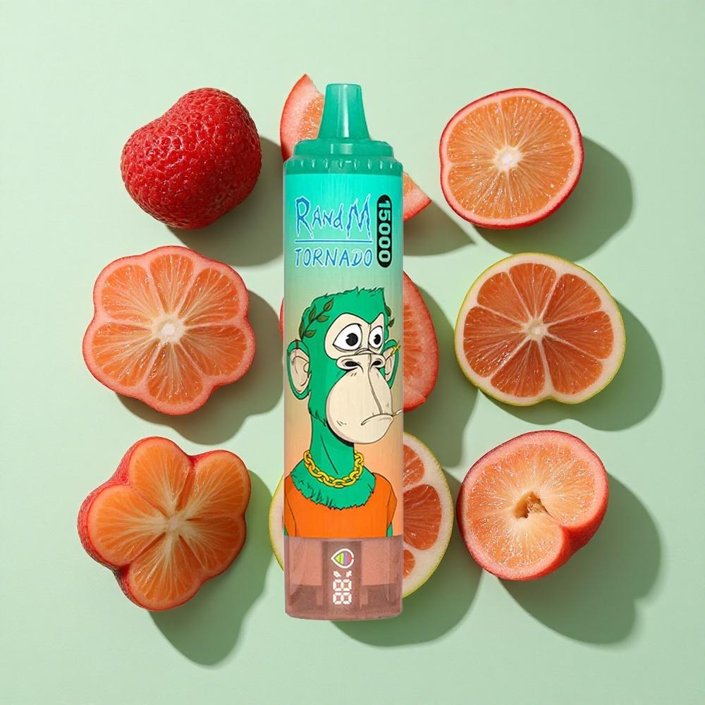 RandM Fumot Tornado 15000 Puffs Triple Bær (25ml) engros Norge Type-C LCD