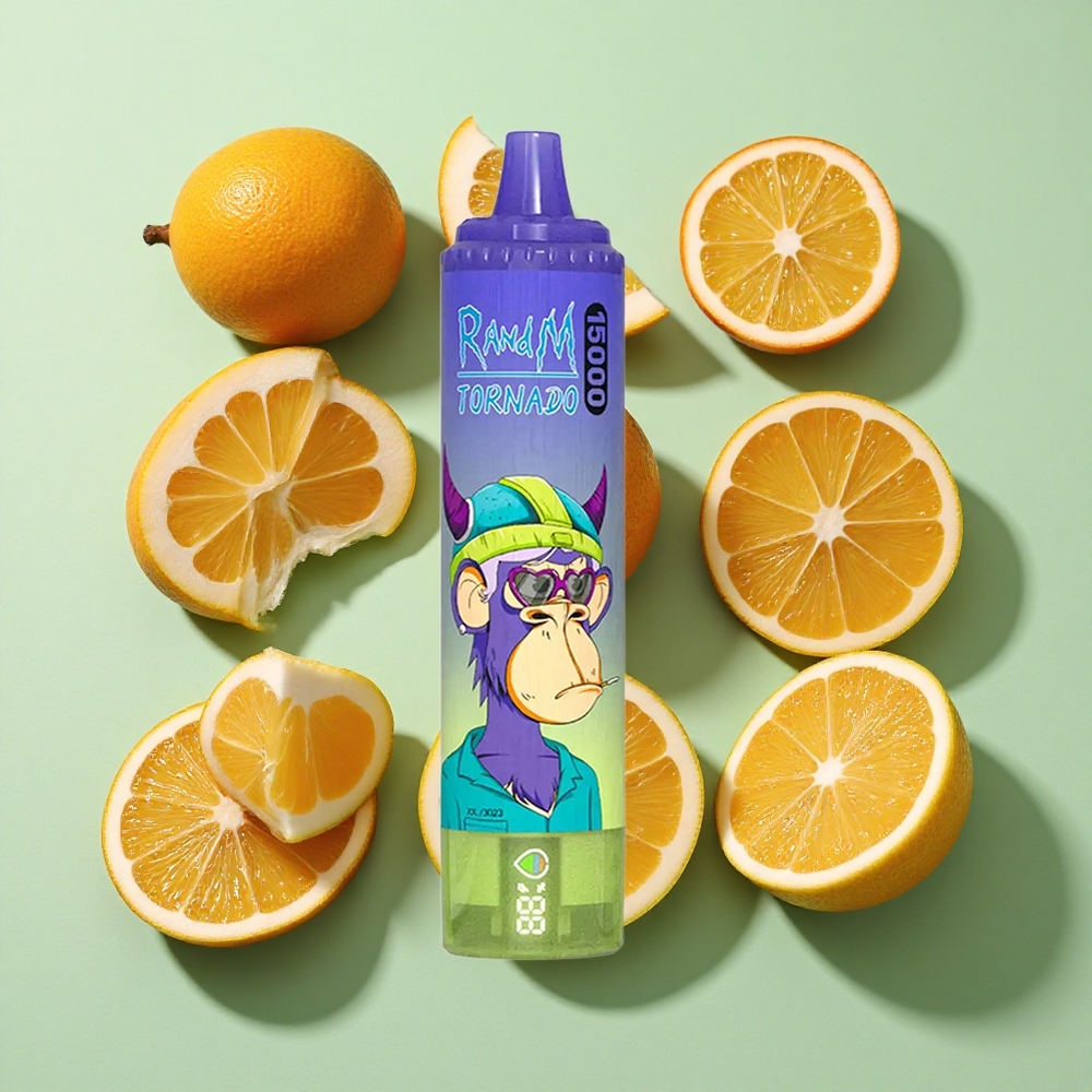 RandM Fumot Tornado 15000 Puffs Vimto Smak Engros Norge 25ml LCD Skjerm