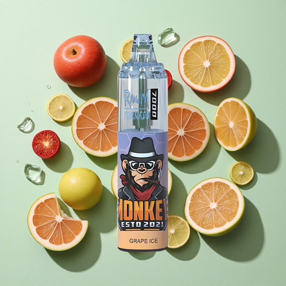 RandM Fumot Tornado 7000 Puffs Drueis Engangs Vape engros Norge 14 ML E-væske 850 MAH Batteri