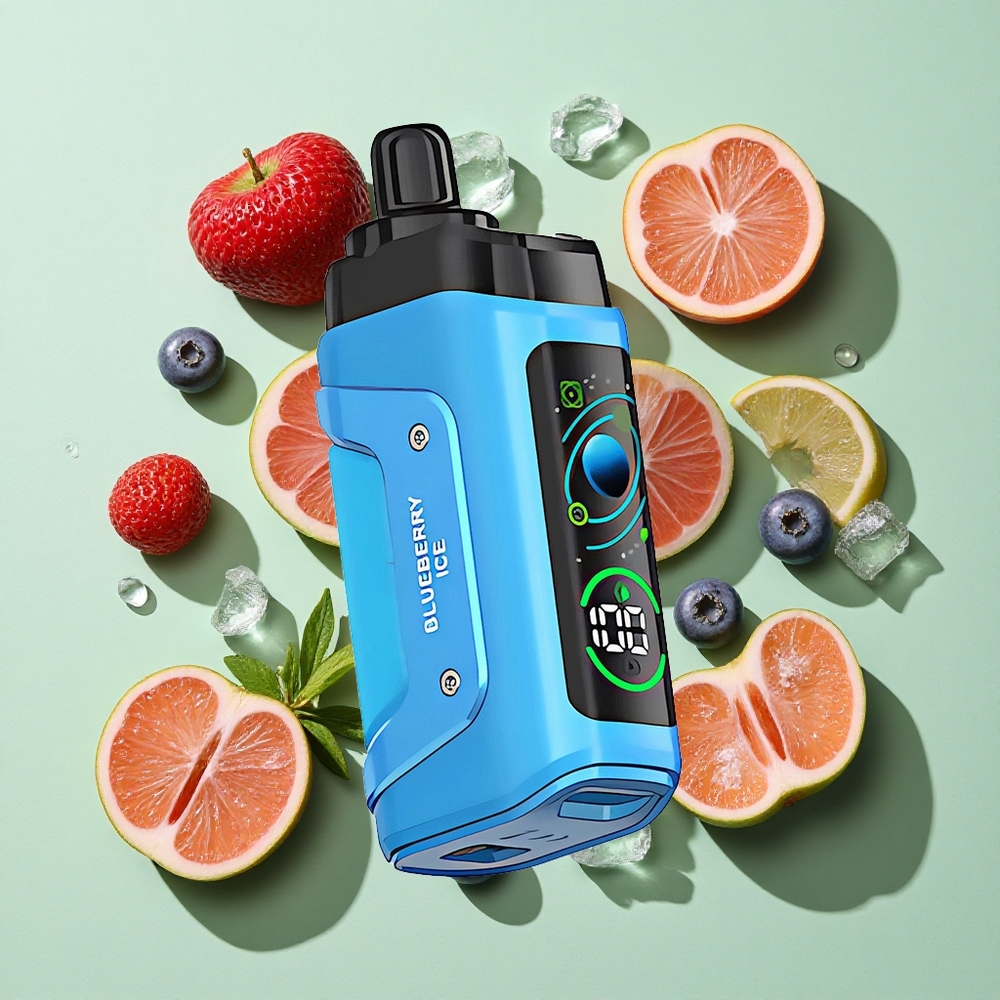 Razz Bar 45000 Puffs Engangs Vape Blåbær Is engros Norge Justerbar Luftstrøm Type-C