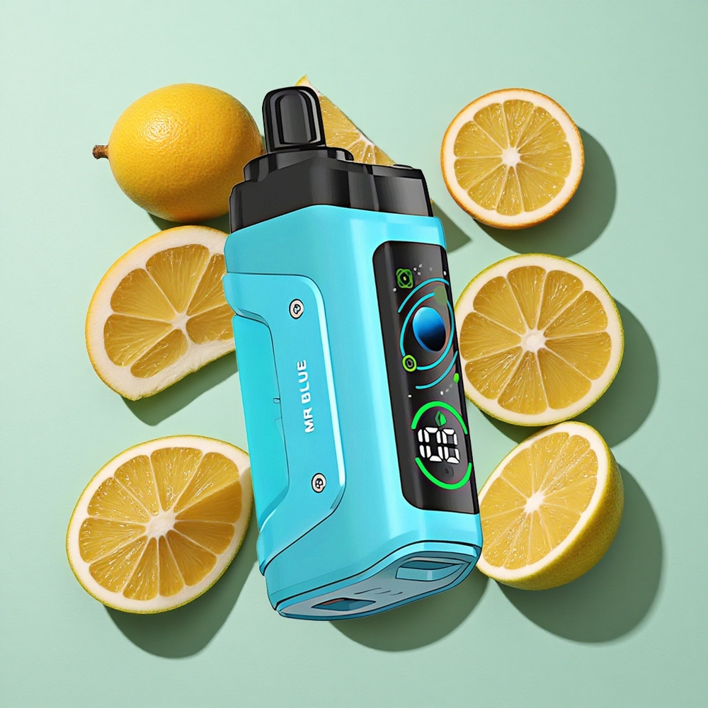 Razz Bar 45000 Puffs Engangs Vape Mr Blå engros Norge Type-C Lader 20 mg/ml Nikotin