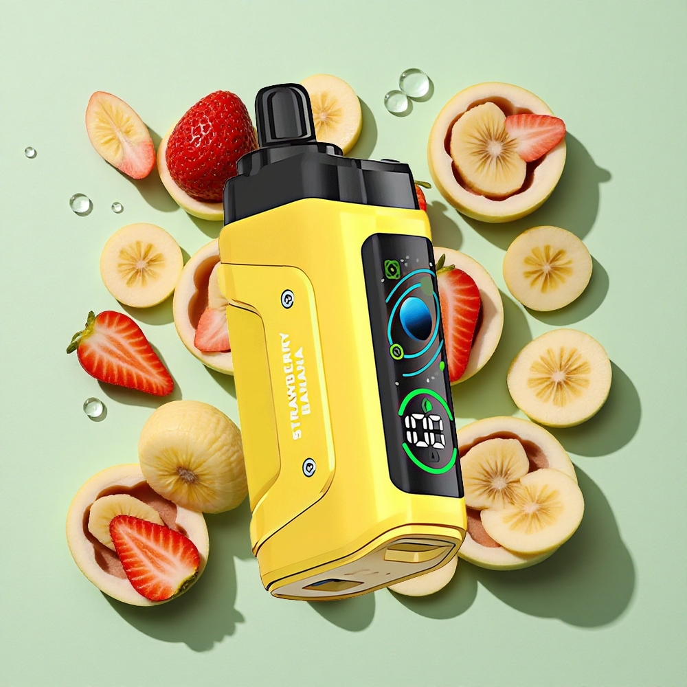 Razz Bar 45000 Puffs Jordbær Banan Engangs Vape Justerbar Luftstrøm engros Norge