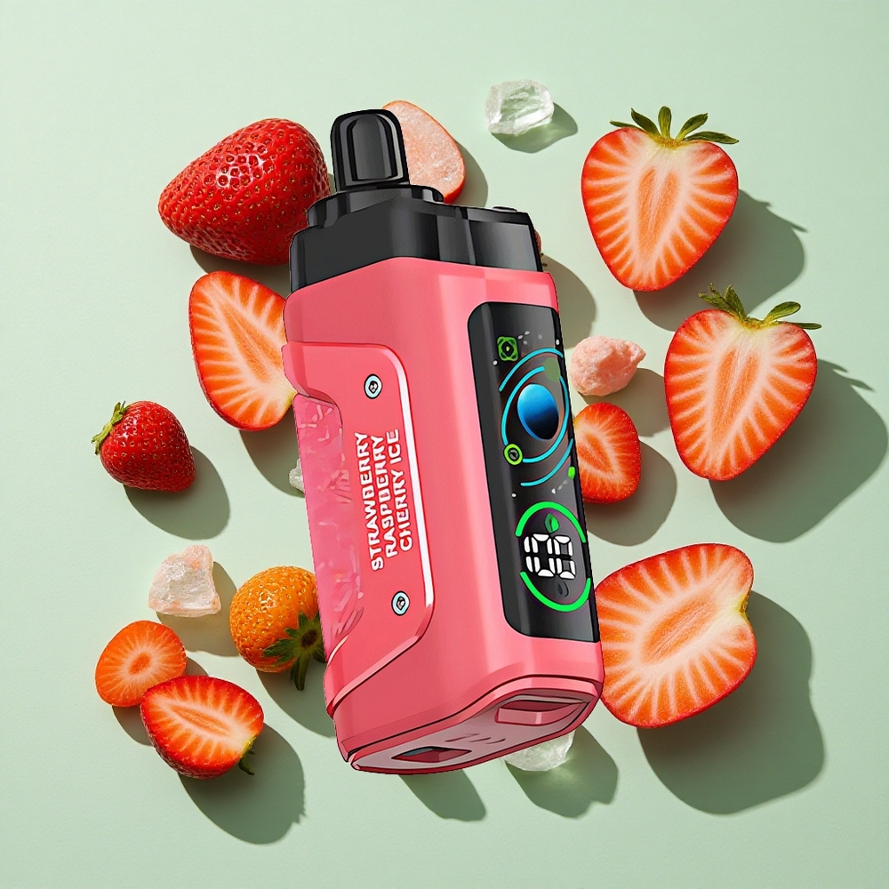 Razz Bar 45000 Puffs Jordbær Kirsebær Is Engangs Vape 1.0 Ohm Mesh Coil engros Norge