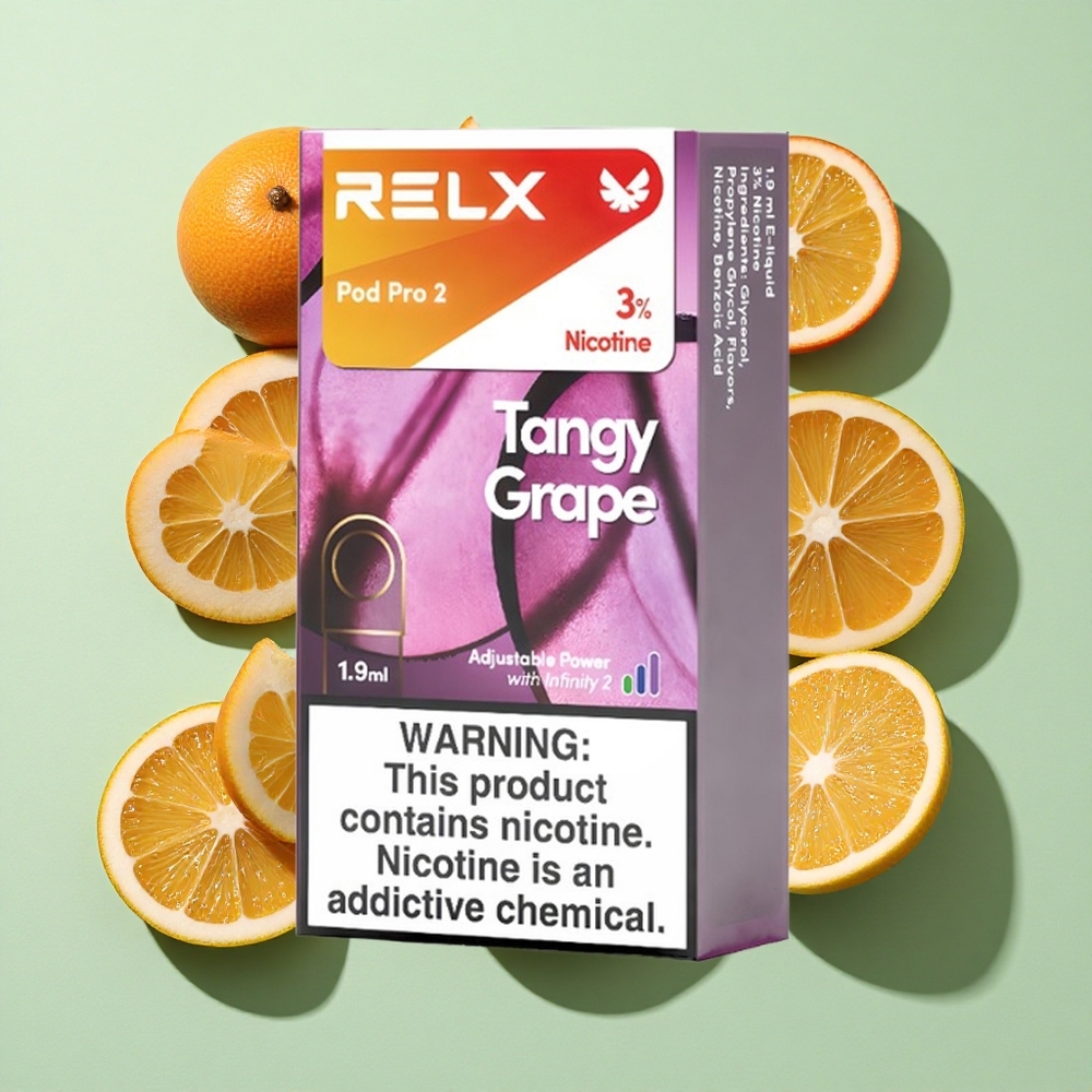 RELX Pod Pro 2 600 Puffs Frisk Drue engros Norge 1.9ml 3% nikotin