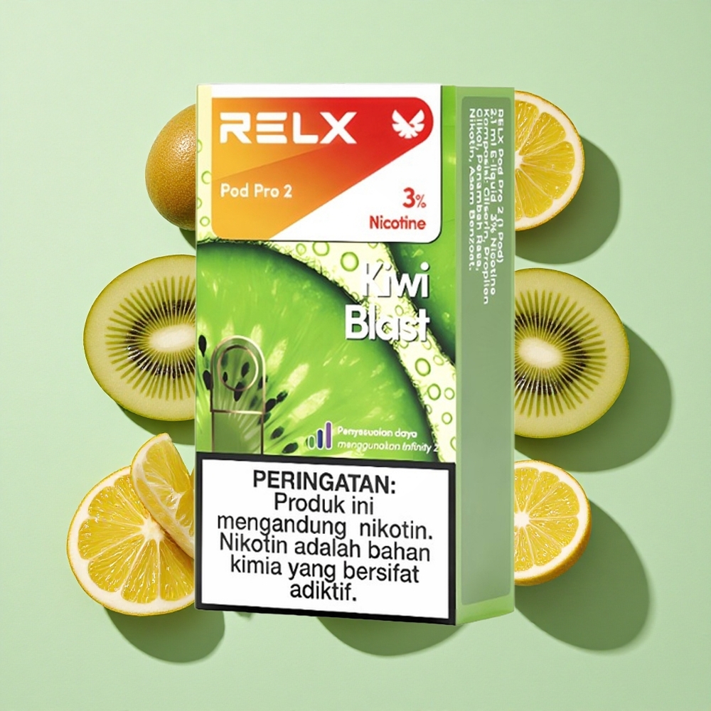 RELX Pod Pro 2 600 puffs Kiwi Blåst engros Norge 1.9ml 3% nikotin