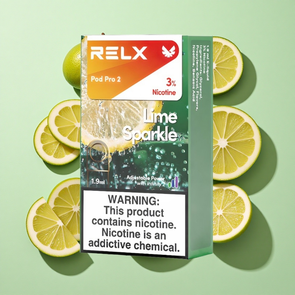 RELX Pod Pro 2 600 puffs Lime Sitrus engros Norge 1,9ml 3% nikotin