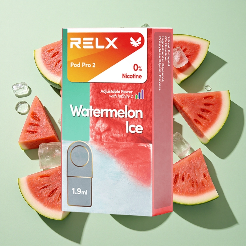 RELX Pod Pro 2 600 puffs Vannmelon Is engros Norge 1,9ml 0% nikotin