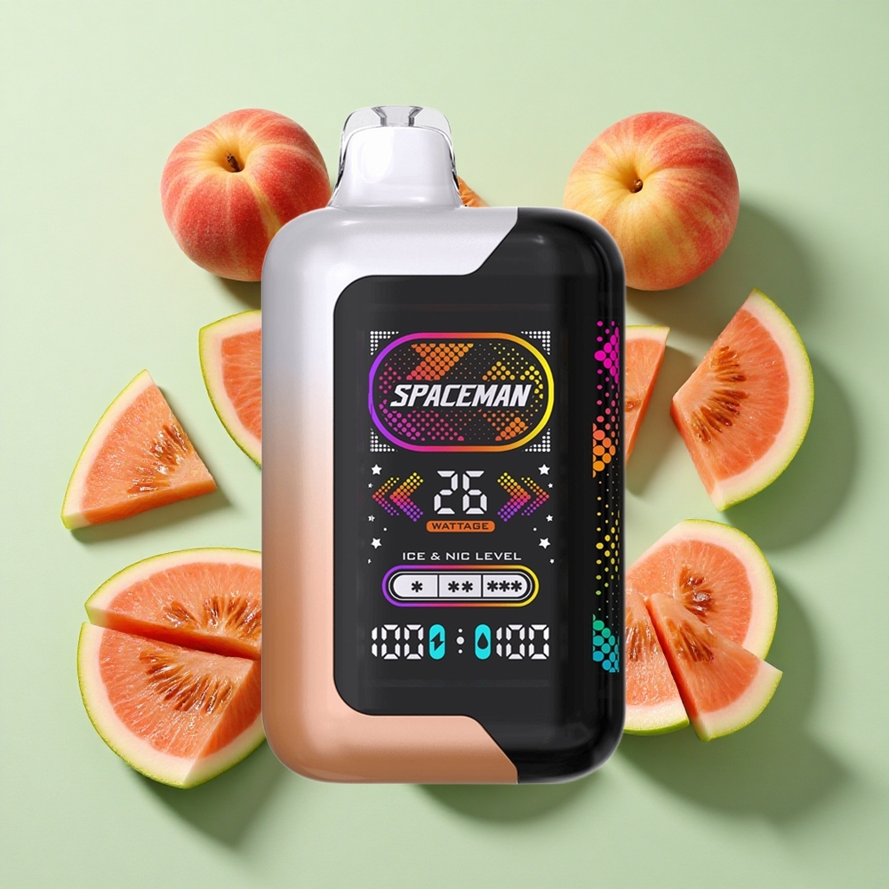 SMOK SPACEMAN SP40000 40000 Puffs Juicy Fersken Vannmelon Engros Norge 20ml eLiquid Kapasitet