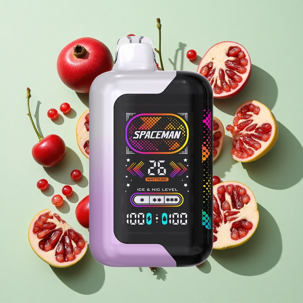 SMOK SPACEMAN SP40000 40000 Puffs Kirsebær Granateple engros Norge 20ml