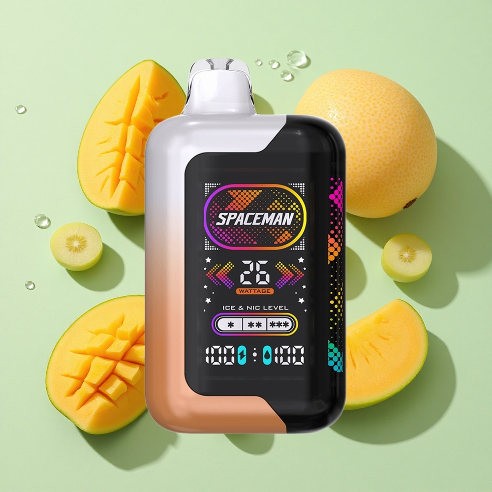 SMOK SPACEMAN SP40000 40000 Puffs Sur Mango Honningdagg Engros Norge 20ml 1000mAh