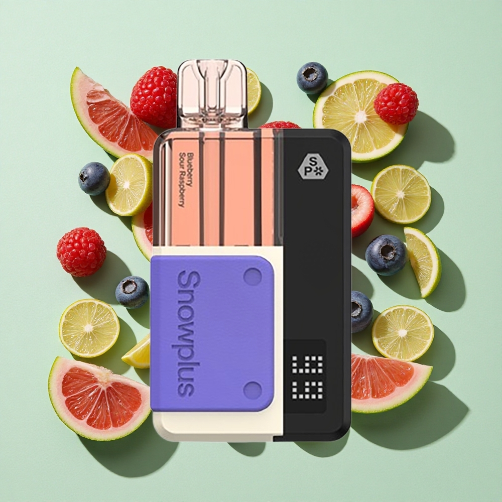 Snowplus Swift 5000 Puffs Blåbær Sur Bringebær engros Norge Dual Mesh 1000 mAh