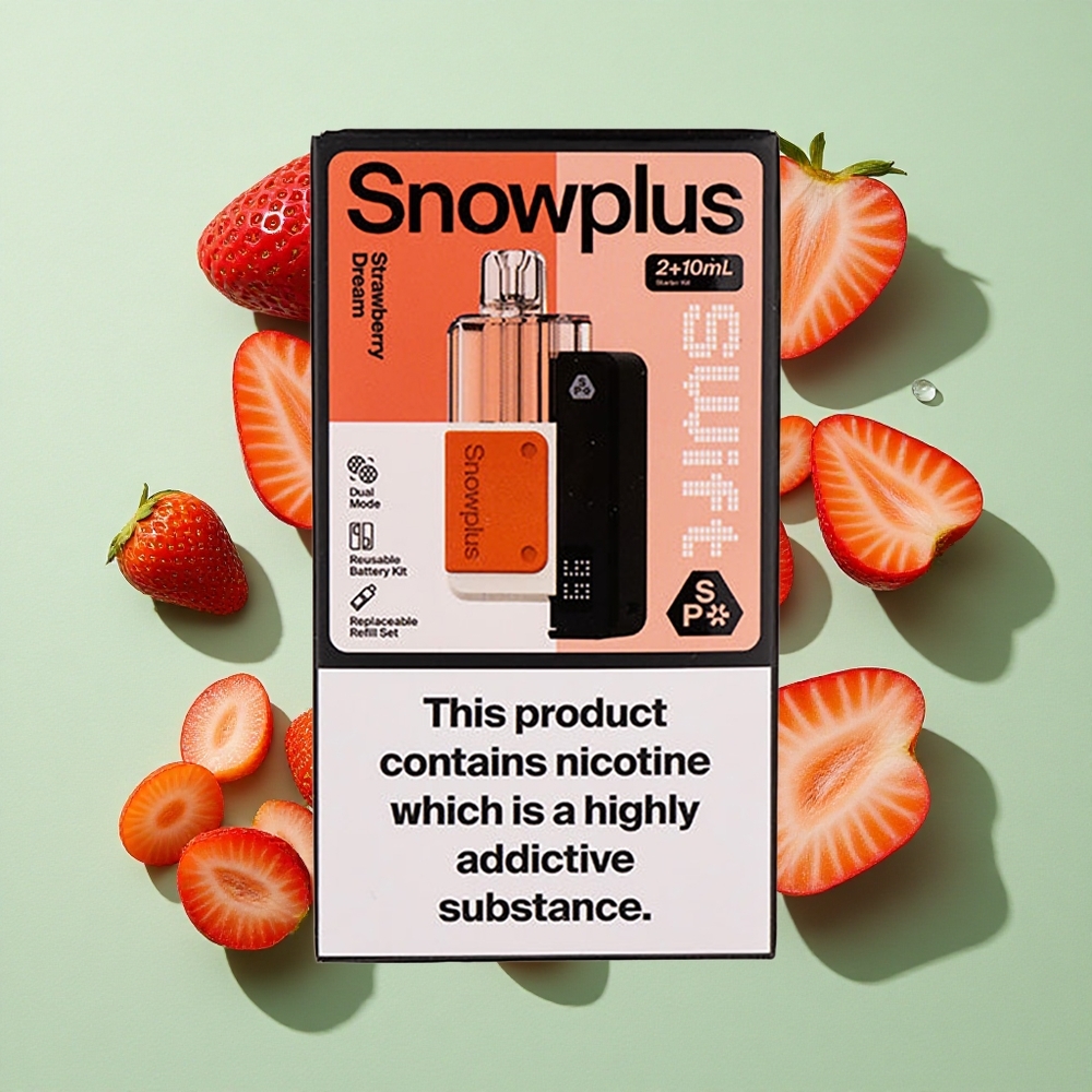 Snowplus Swift 5000 Puffs Jordbærdrøm Dual Mesh engros Norge 43 x 81 x 25 mm
