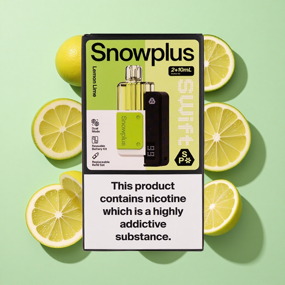 Snowplus Swift 5000 Puffs Sitron Lime engros Norge Dual Mesh 10 ml