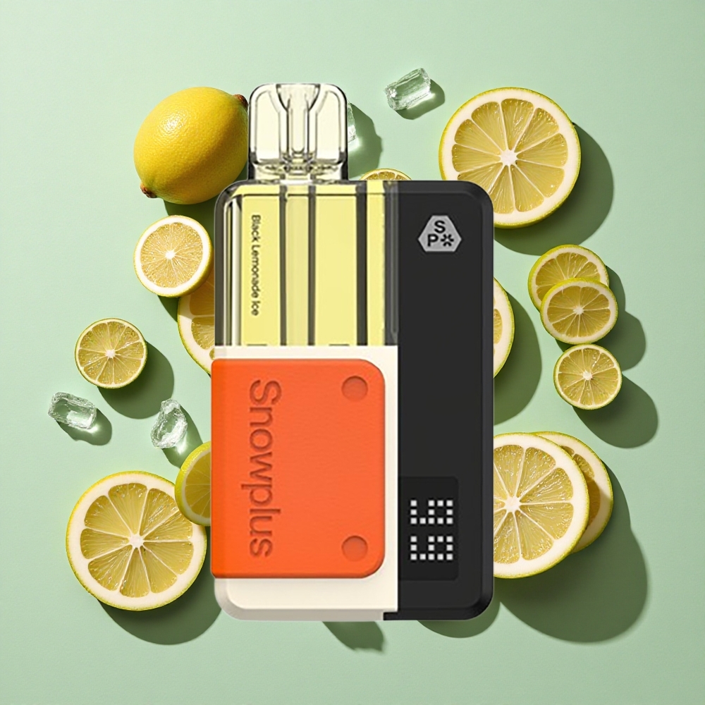 Snowplus Swift 5000 Puffs Svart Sitronade Is engros Norge Dual Mesh 1000 mAh