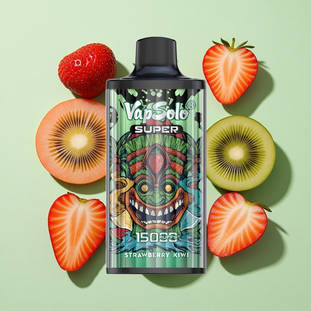 Vapsolo Super 15000 Puffs Jordbær Kiwi engros Norge 40ml 850mAh Type-C
