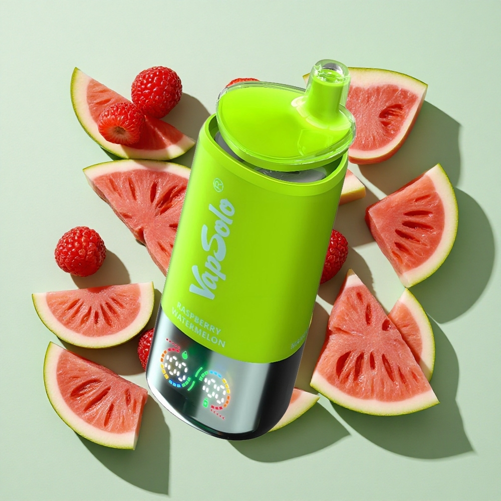 VapSolo Triple 30000 Puffs Bringebær Vannmelon 40ml engros Norge Type-C