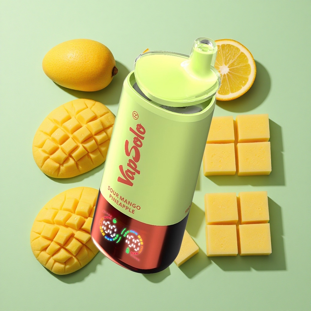 VapSolo Triple 30000 Puffs Sur Mango Ananas engros Norge 40ml E-Likvid