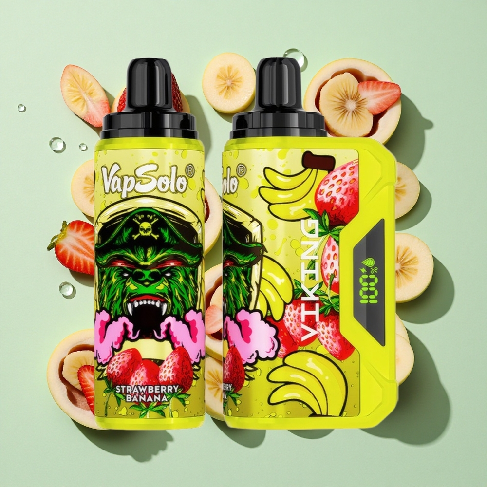 VapSolo VIKING 12000 Puffs Engros Norge Jordbær Banan 22ml Type-C