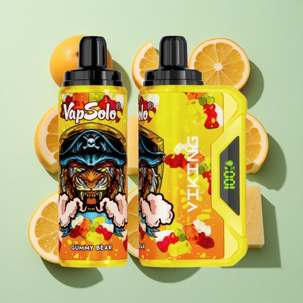 VapSolo VIKING 12000 Puffs Gummy Bjørn Engangs Vape 22ml engros Norge Type-C