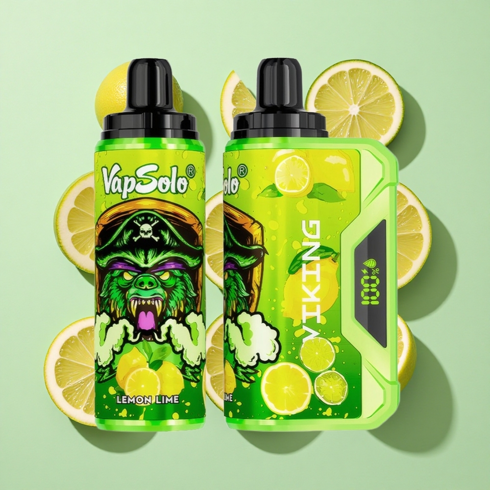 VapSolo VIKING 12000 Puffs Sitron Lime engros Norge 22ml Type-C