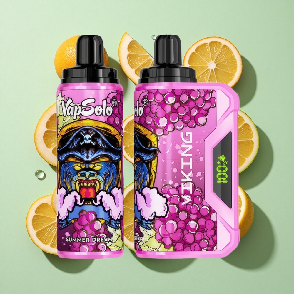 VapSolo VIKING 12000 Puffs Sommerdrøm Engangs Vape 22ml engros Norge Type-C
