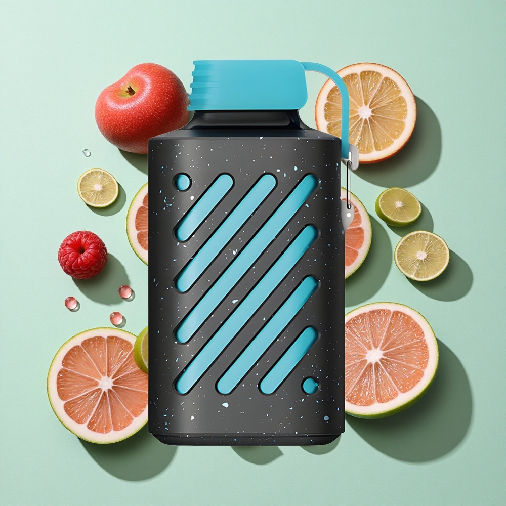 VOZOL GEAR 10000 Blå Bringebær Is Engangs Vape 10000 Puffs engros Norge VAMT Mesh Coil