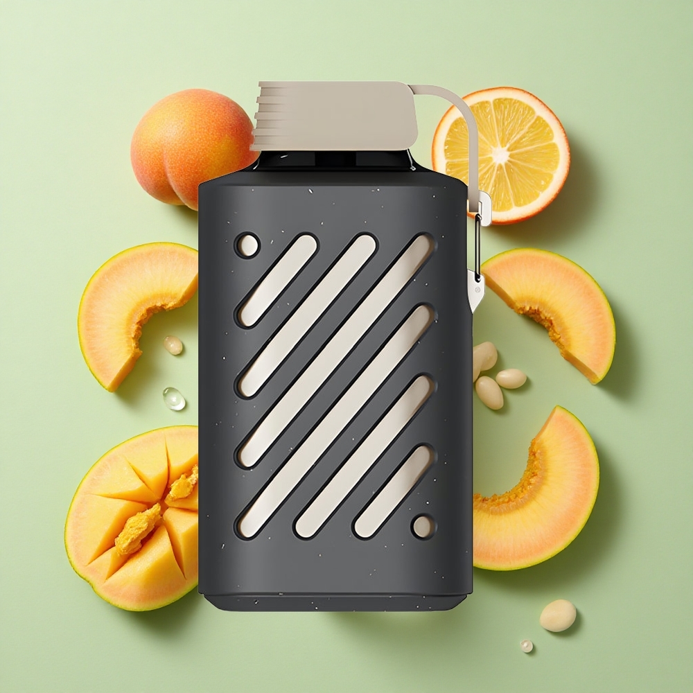 VOZOL GEAR 10000 Fersken Mango Smoothie 10000 Puffs engros Norge 20 ml E-væske Kapasitet
