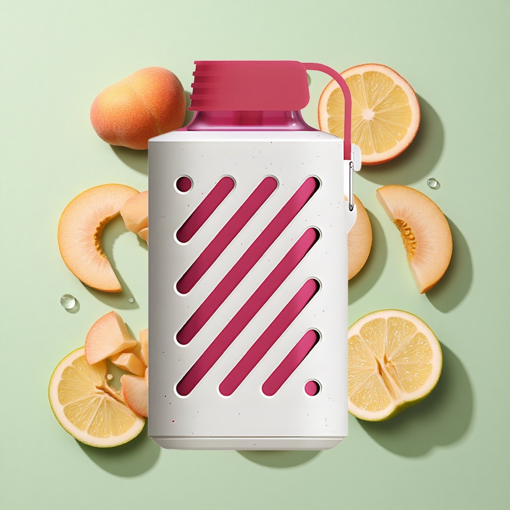 VOZOL GEAR 10000 Puffs Fersken Is Engangs Vape Engros Norge VAMT Mesh Coil 30 Smaker