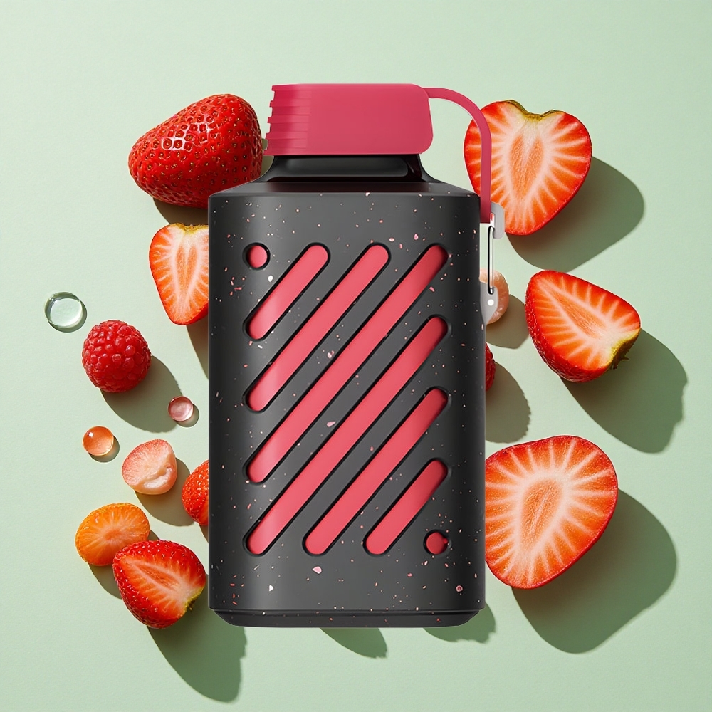 VOZOL GEAR 10000 jordbær bringebær engros Norge VAMT Mesh Coil 20 ml e-væske