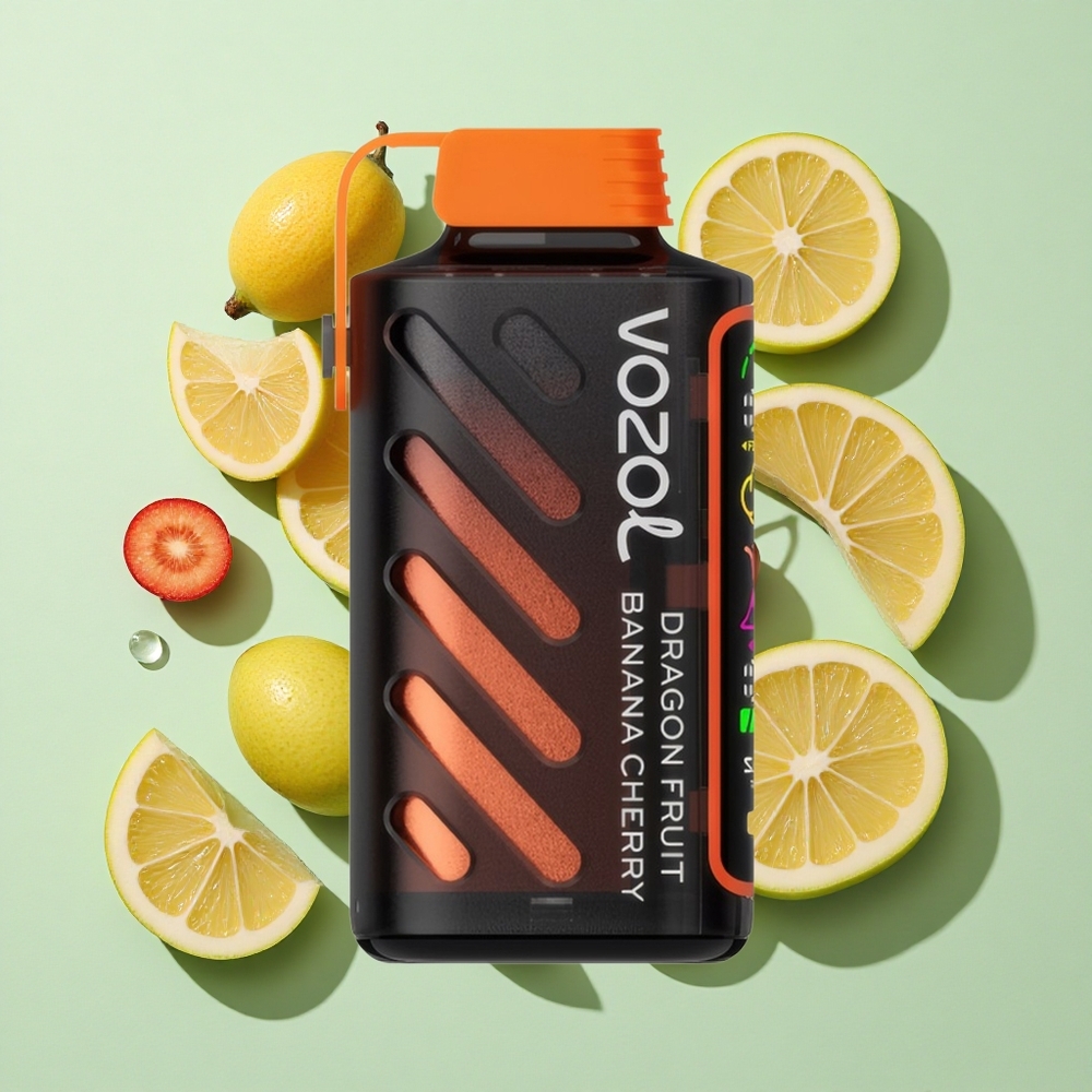 VOZOL Gear Power 20000 Puffs Dragonfrukt Banan Kirsebær engros Norge Dual Mesh Coil Full Screen Display
