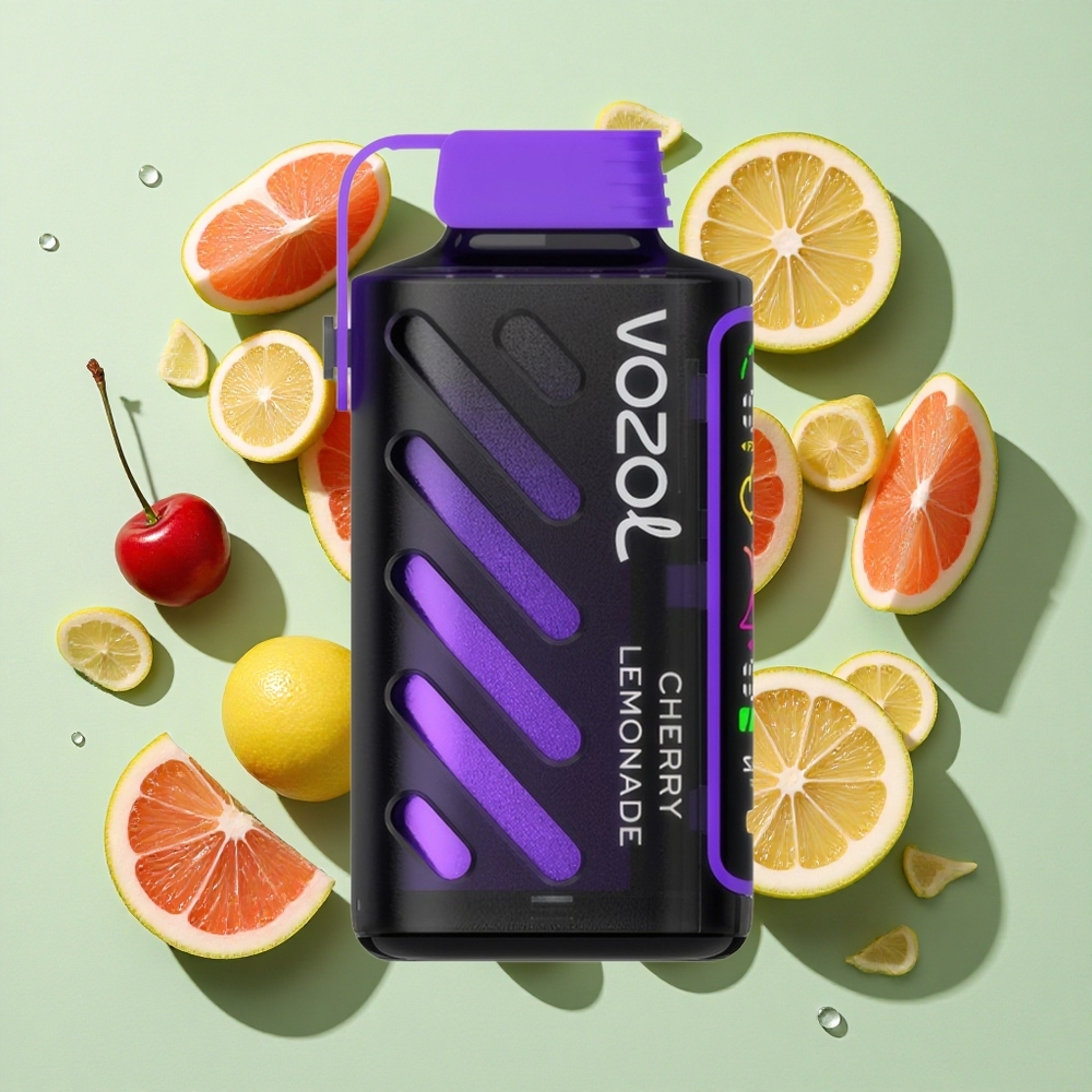 VOZOL Gear Power 20000 Puffs Kirsebær Sitronade engros Norge Dual Mesh Coil Full Skjerm