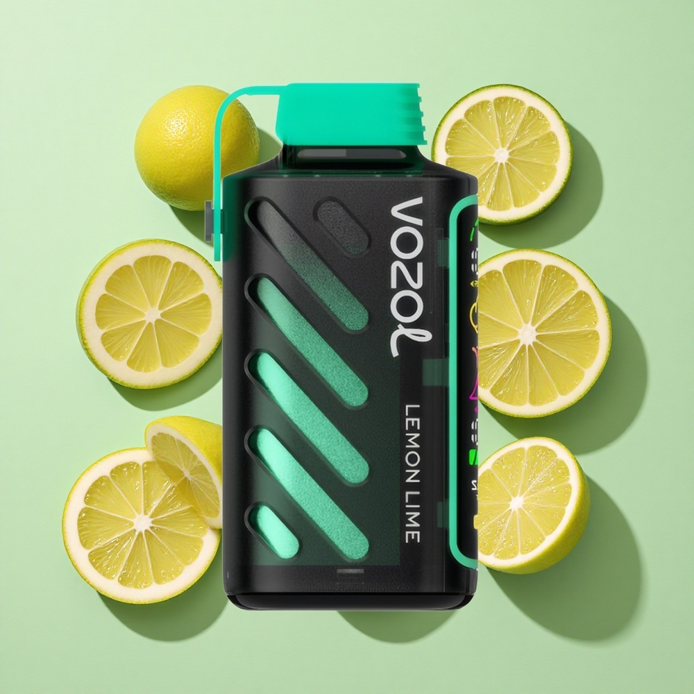 VOZOL Gear Power 20000 Puffs Sitron Lime engros Norge Dual Mesh Coil Full Skjerm
