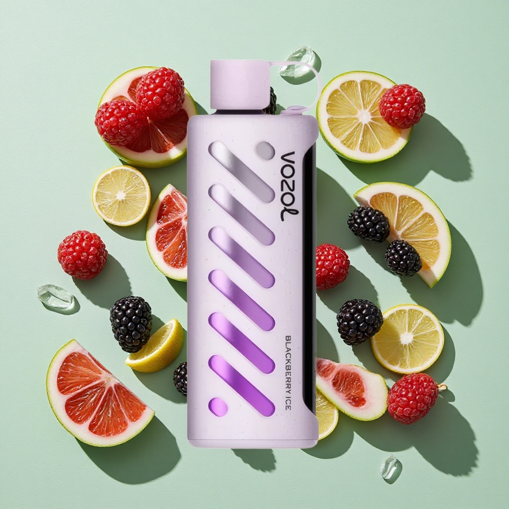 VOZOL Gear Shisha 25000 Puffs Bjørnebær Is engros Norge S.i.L.C Tech Dual Mesh Dual Modes