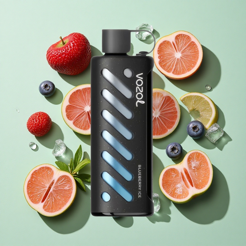 VOZOL Gear Shisha 25000 Puffs Blåbæris Engros Norge S.i.L.C Tech Dual Mesh