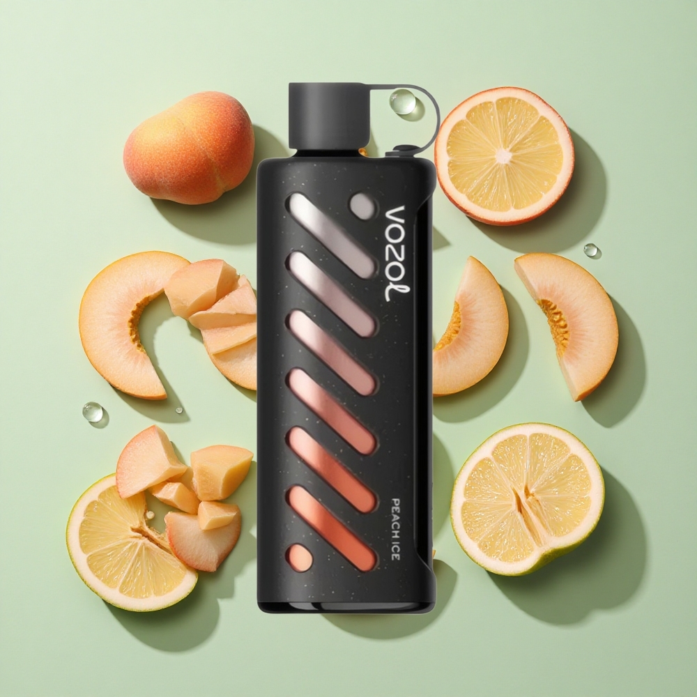 VOZOL Gear Shisha 25000 Puffs Fersken Is engros Norge 1000mAh 5mg/ml Nikotin