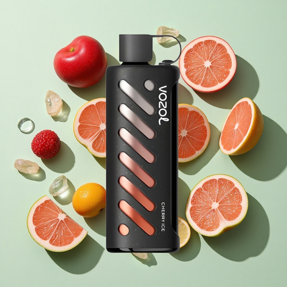 VOZOL Gear Shisha 25000 Puffs Kirsebær Is Engangs Vape 1000mAh engros Norge S.i.L.C Tech