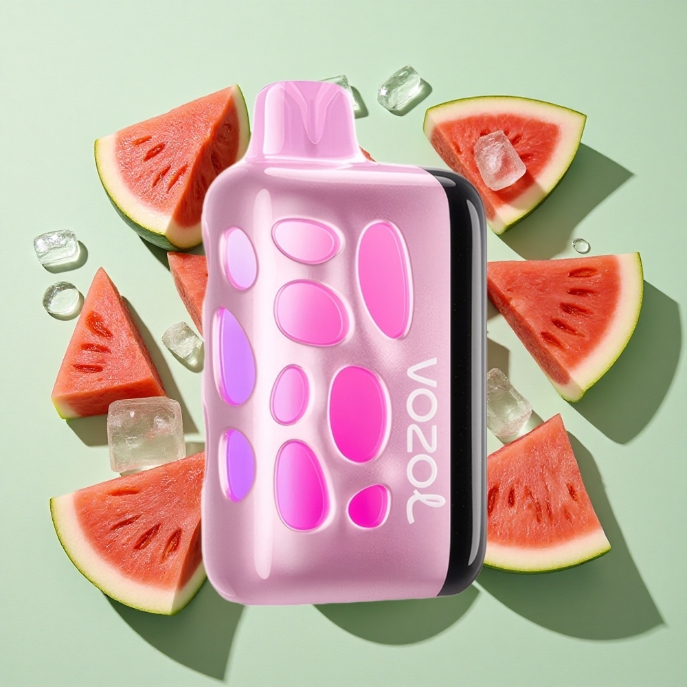 VOZOL RAVE 40000 Disposable Vepse Vannmelon Is 80% Oppladet på 20 Min engros Norge 1000mAh Batterikapasitet