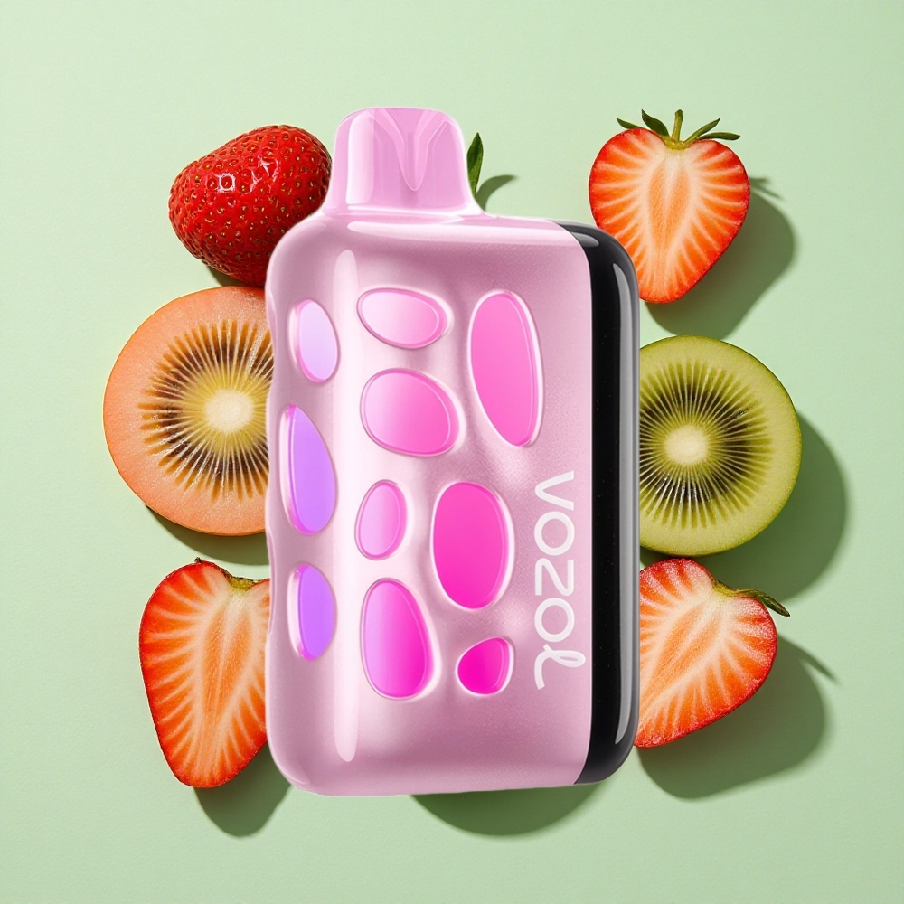 VOZOL RAVE 40000 Jordbær Kiwi engros Norge 270° Glødende Design 1000mAh