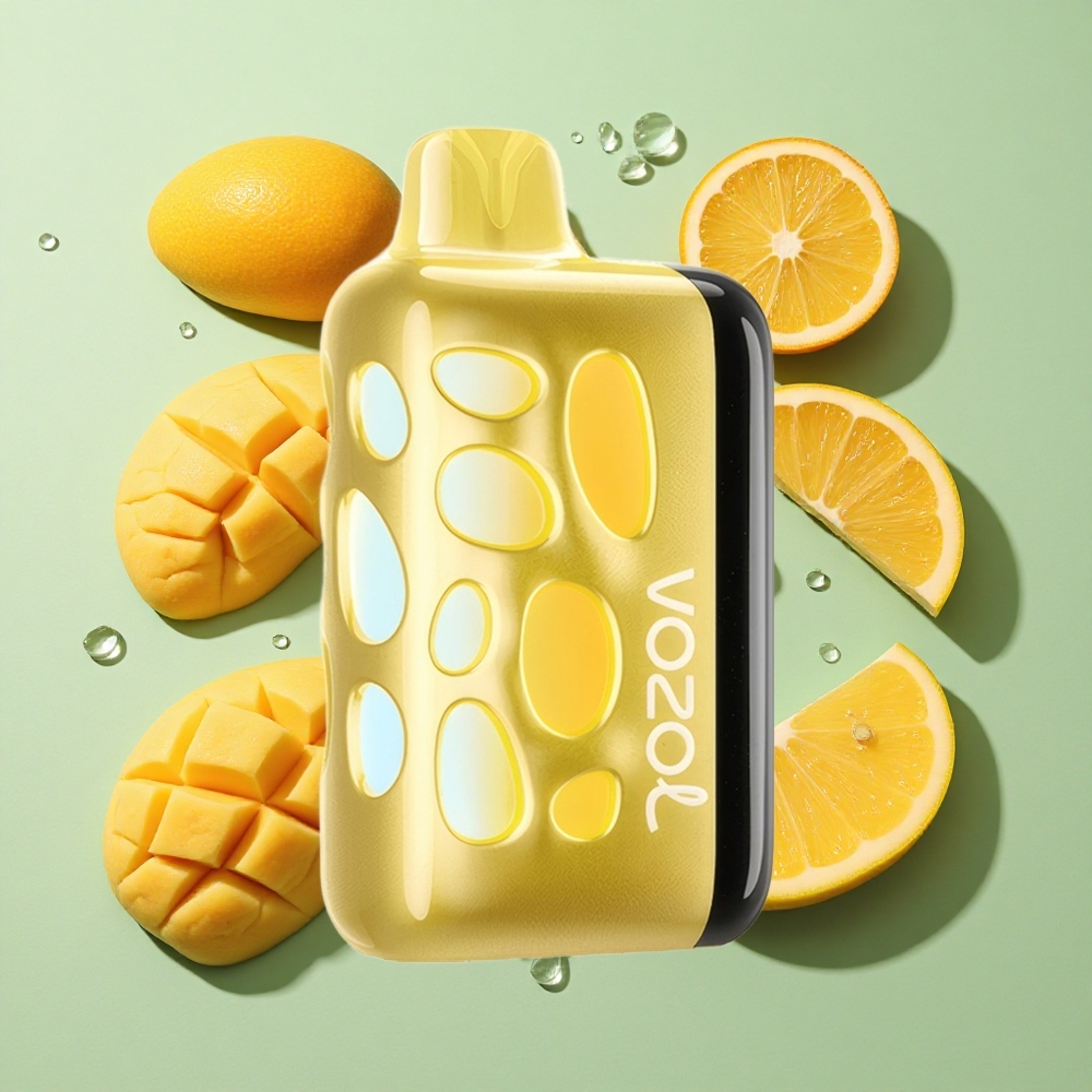 VOZOL RAVE 40000 Mango Is Engangs Vape engros Norge 1000mAh Batterikapasitet Beat-Synced Party Mode