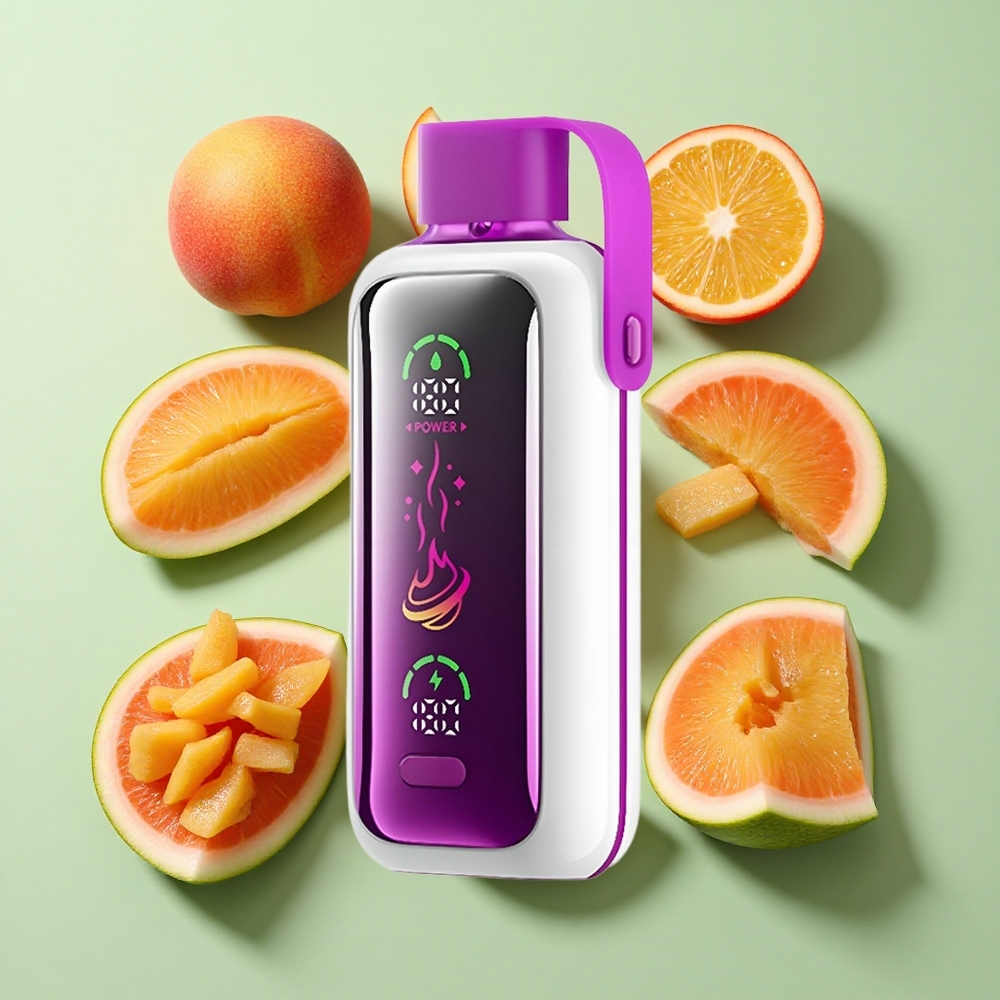 VOZOL Star 20000 Puffs Fersken Mango Vannmelon Dual Mesh engros Norge 2.2" HD speilskjerm