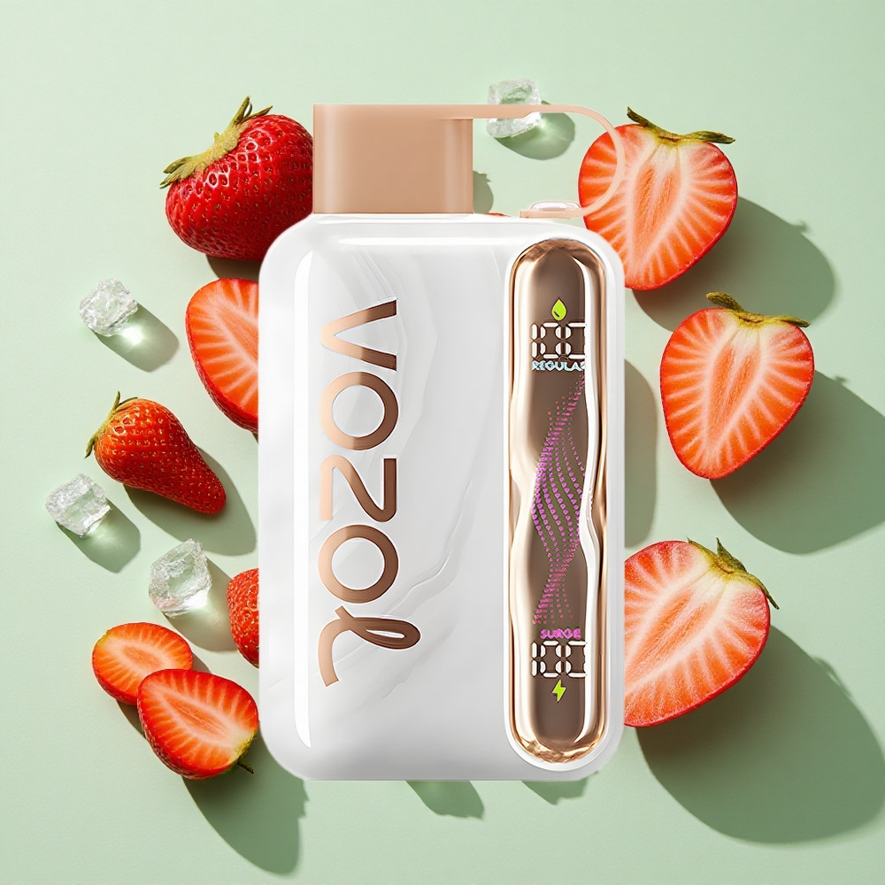 VOZOL STAR 40000 Puffs Jordbær Is Engangs Vape 1000mAh Type-C engros Norge