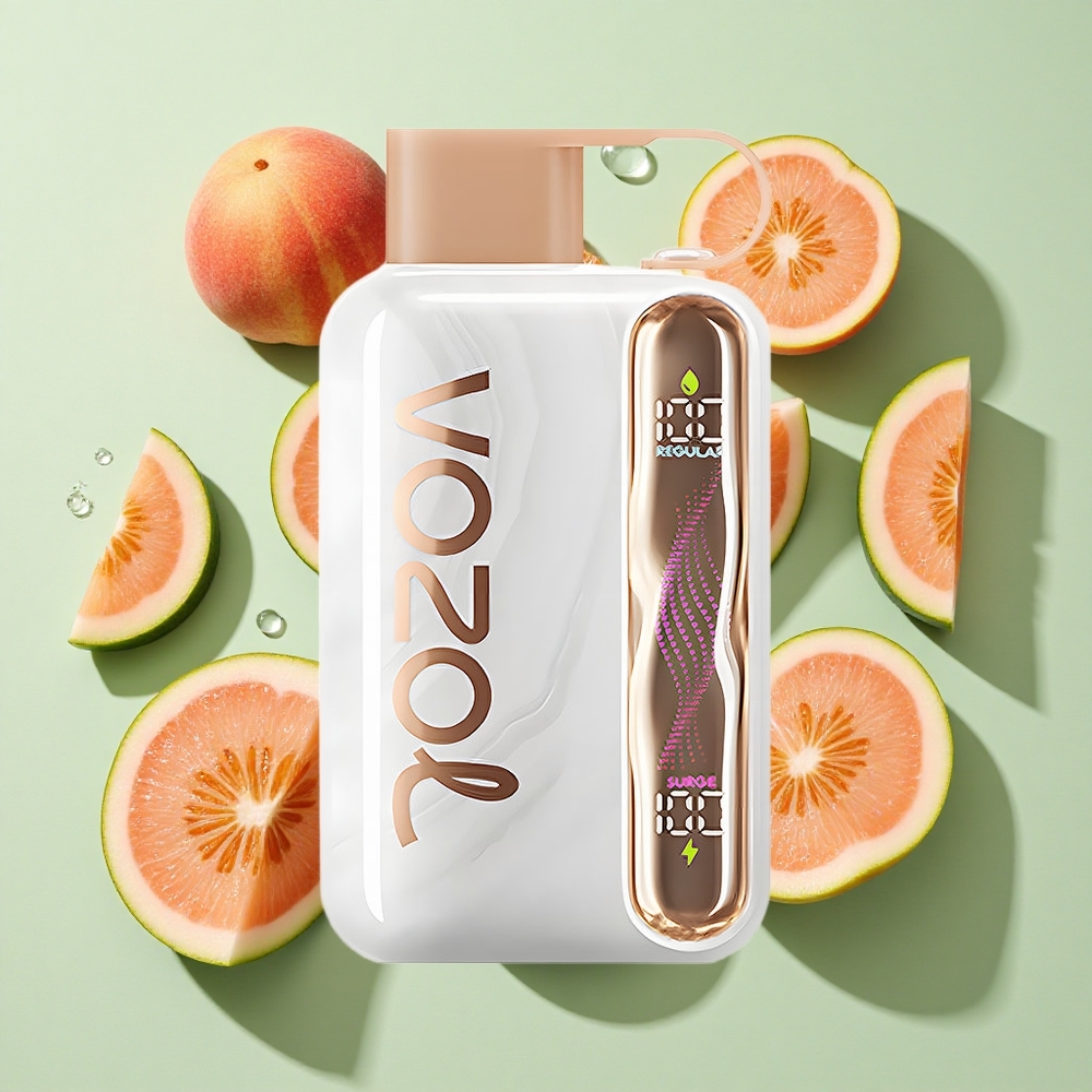 VOZOL STAR 40000 Puffs Jordbærfersken Engangs Vape 1000mAh Batteri engros Norge Type-C