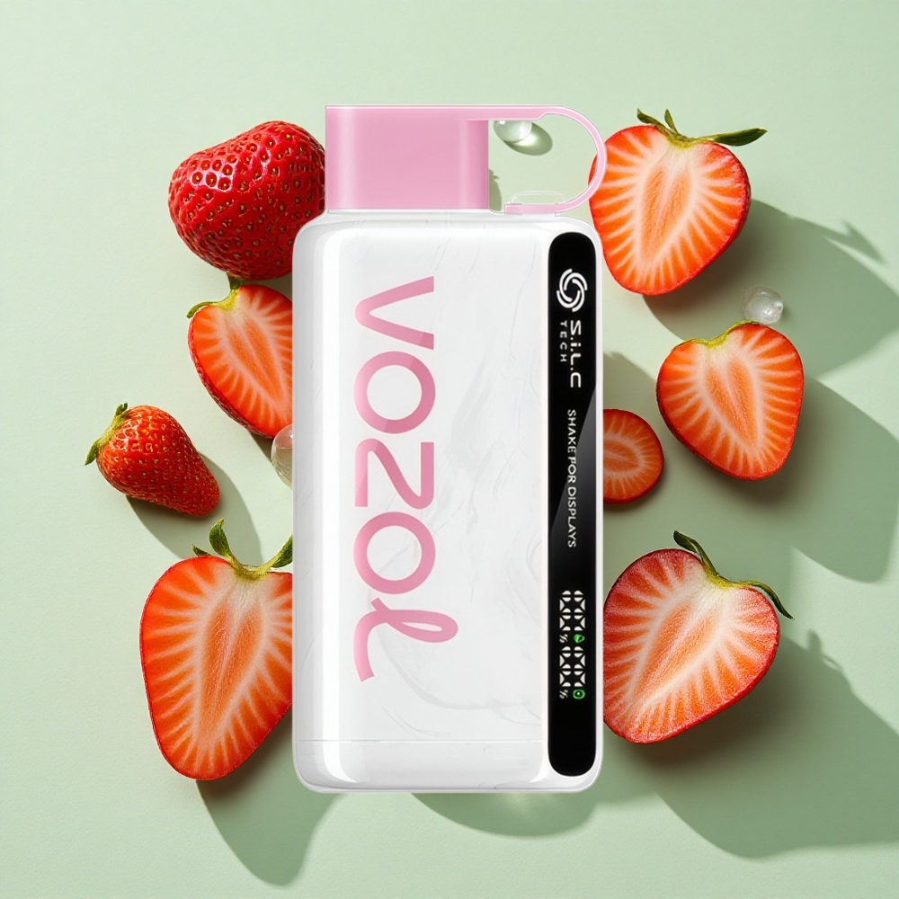 VOZOL STAR 9000/12000 Engangs Vape Jordbær Iskrem engros Norge S.i.L.C TECH