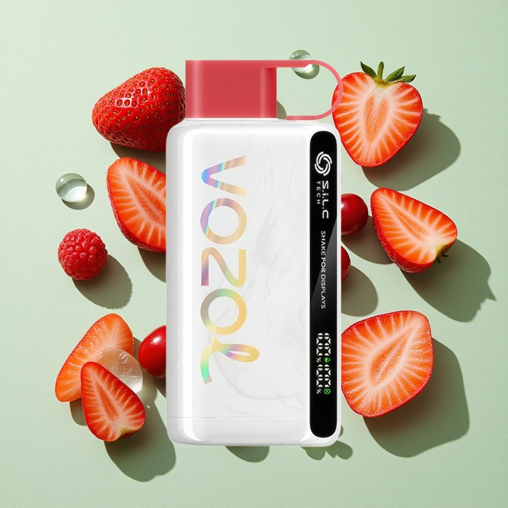 VOZOL STAR 9000/12000 Engros Norge Engangs Vape Jordbær Bringebær Kirsebær 30% raskere ladning 9000/12000 Puffs