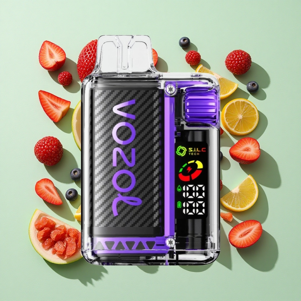 VOZOL Vista 20000 Puffs Blandede Bær engros Norge Ladeskapasitet 650mAh OLED Skjerm